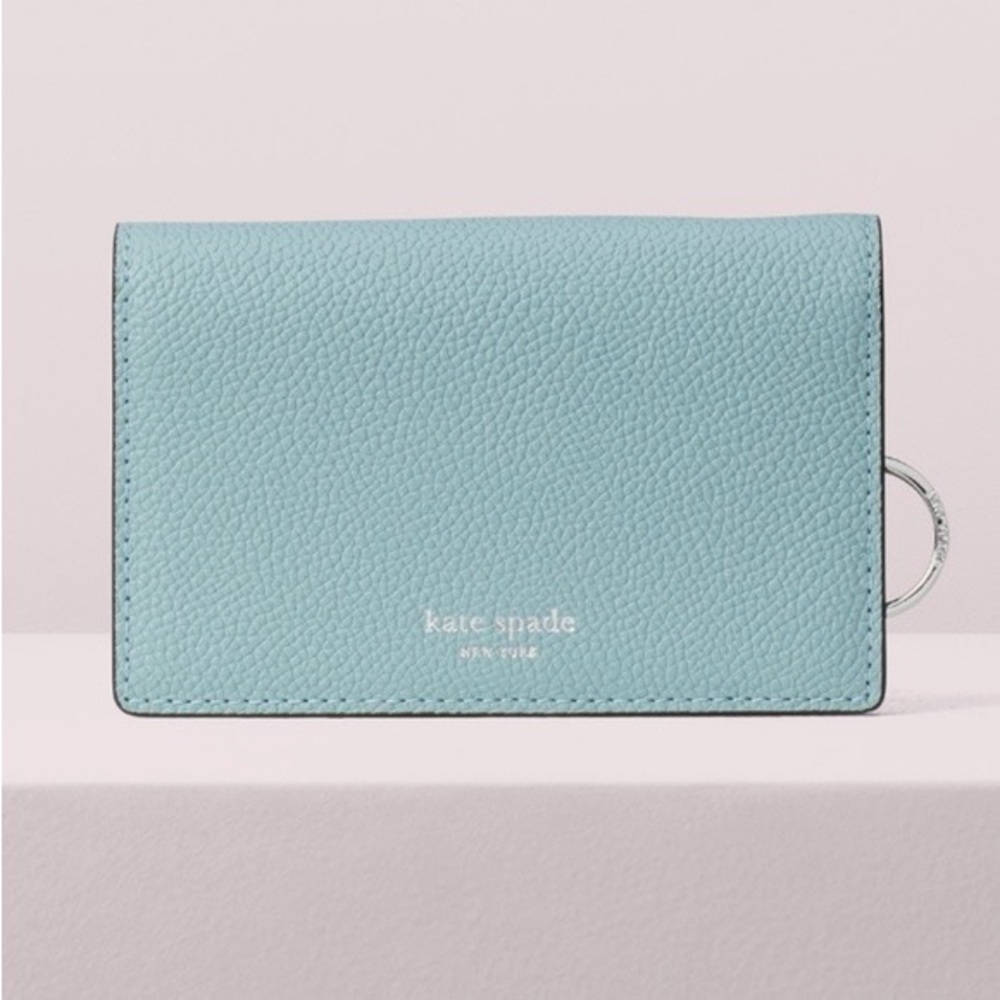 KATE SPADE SMALL MARGAUX KEY RING LEATHER WALLET